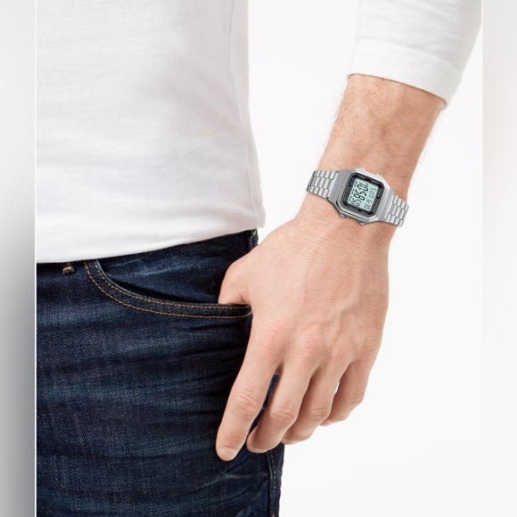 Casio Unisex Digital Stainless Steel Watch - Picture 2 of 2